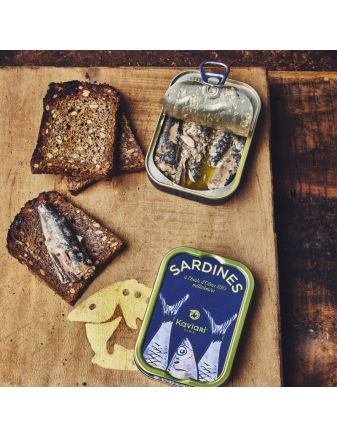 Organic Vintage Kaviari Sardines with Olive oil