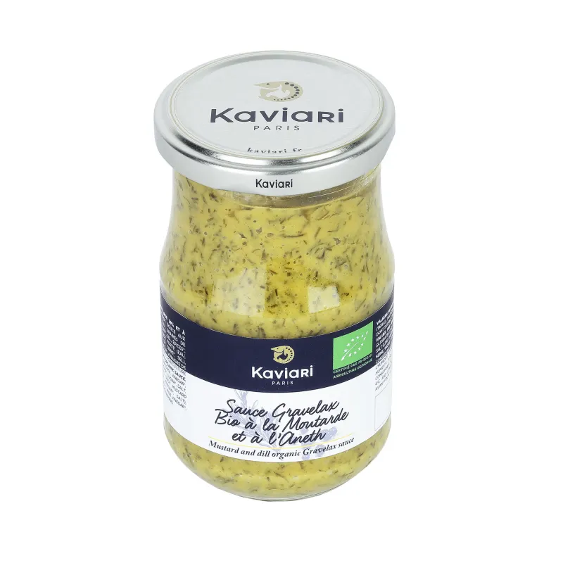 Organic gravlax sauce with mustard and dill - Kaviari