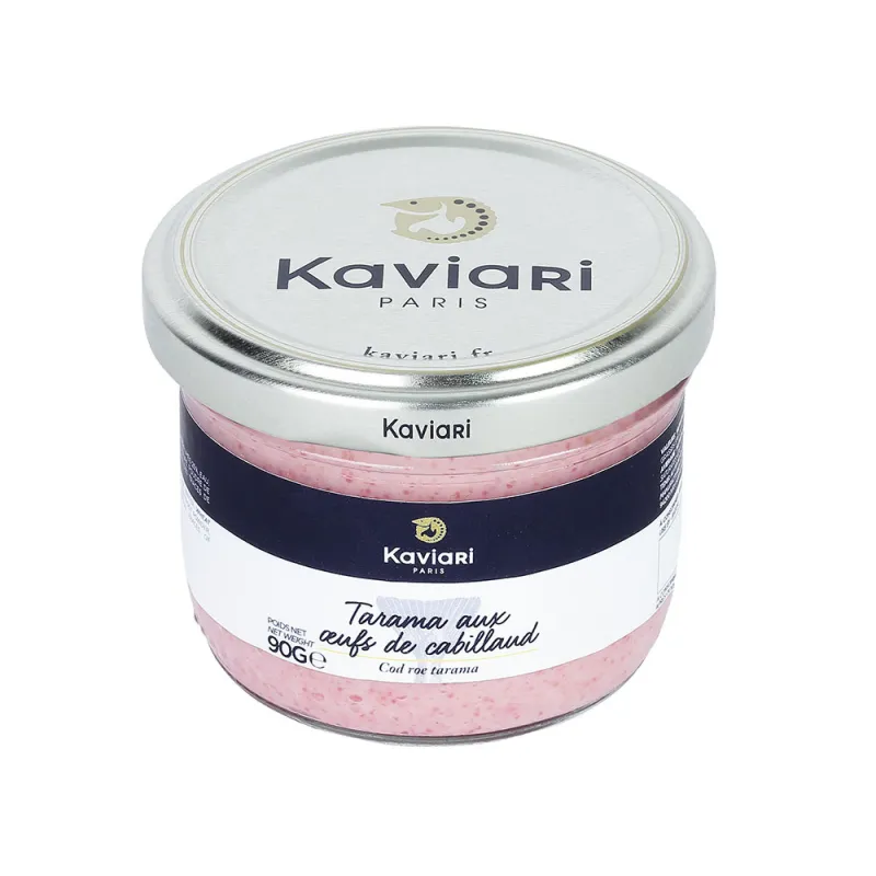 Tarama rose aux oeufs de cabillaud fumés - 90 g - kaviari