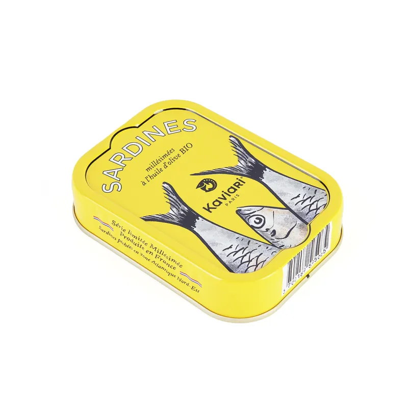 Sardines à l'huile d'olive et au citron haut de gamme - Kaviari