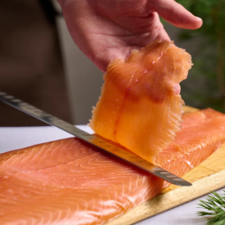Bandes de saumon Norvégien - Bande prétranchée 1,3 kg
